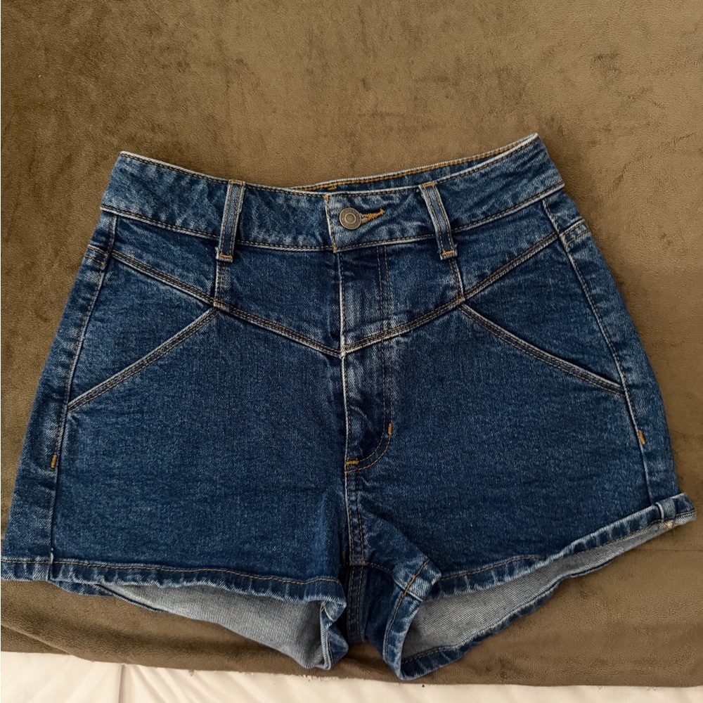 Guess Dark Blue Jean Shorts